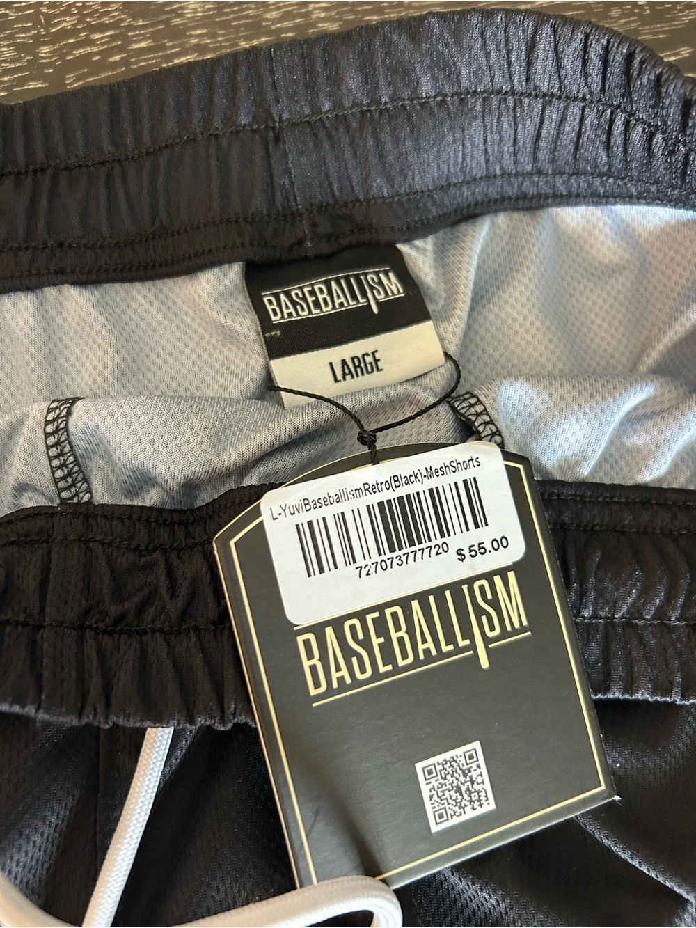 Baseballism black shorts
